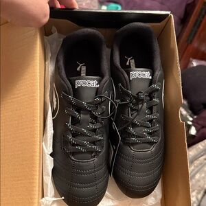 Puma Procat Speed Force Black and White Cleats